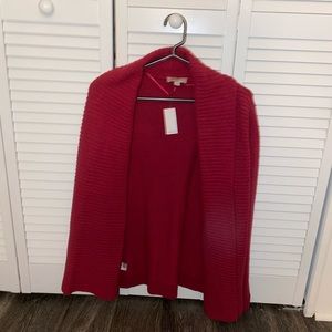 Loft Red Cardigan